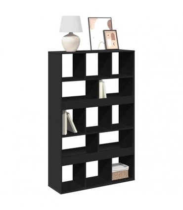 vidaXL Bookcase Black 100x33x156,5 cm Engineered Wood