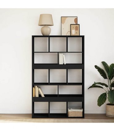 vidaXL Bookcase Black 100x33x156,5 cm Engineered Wood