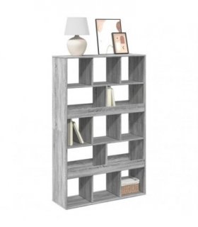 vidaXL Bookcase Grey Sonoma 100x33x156,5 cm Engineered Wood