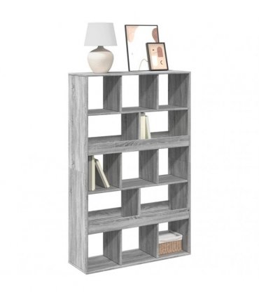 vidaXL Bookcase Grey Sonoma 100x33x156,5 cm Engineered Wood