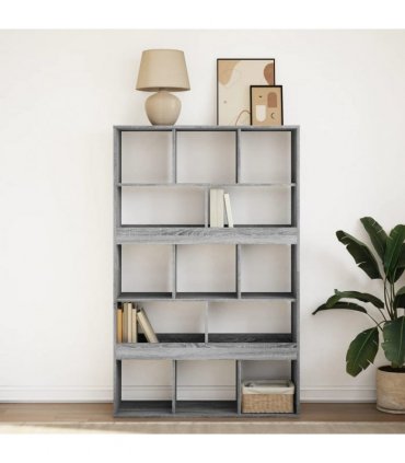 vidaXL Bookcase Grey Sonoma 100x33x156,5 cm Engineered Wood
