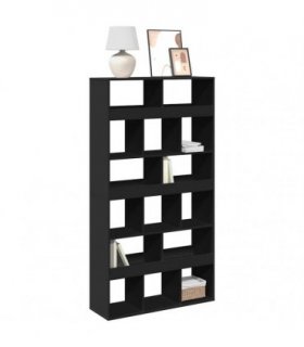 vidaXL Bookcase Black 100x33x187,5 cm Engineered Wood