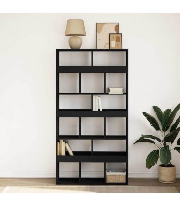 vidaXL Bookcase Black 100x33x187,5 cm Engineered Wood