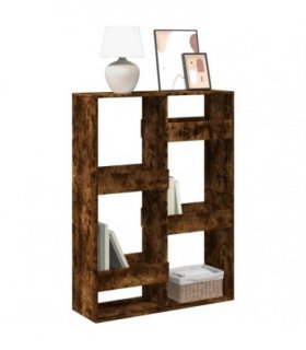 vidaXL Bookcase Smoked Oak 100x33x135 cm Engineered Wood