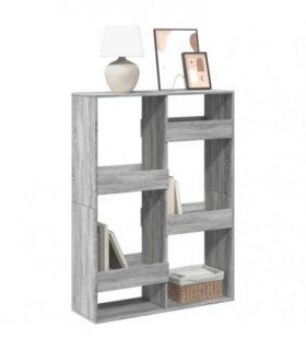 vidaXL Bookcase Grey Sonoma 100x33x135 cm Engineered Wood