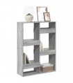 vidaXL Bookcase Grey Sonoma 100x33x135 cm Engineered Wood