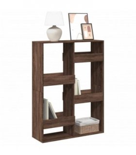vidaXL Bookcase Brown Oak 100x33x135 cm Engineered Wood
