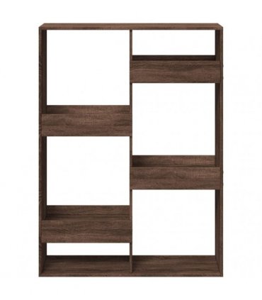 vidaXL Bookcase Brown Oak 100x33x135 cm Engineered Wood