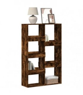 vidaXL Bookcase Smoked Oak 100x33x155,5 cm Engineered Wood