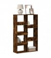 vidaXL Bookcase Smoked Oak 100x33x155,5 cm Engineered Wood