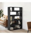 vidaXL Room Divider Black 100x33x156,5 cm Engineered Wood