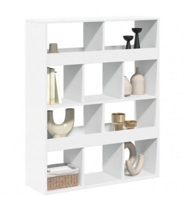 vidaXL Room Divider White 100x33x125,5 cm Engineered Wood