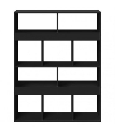 vidaXL Room Divider Black 100x33x125,5 cm Engineered Wood