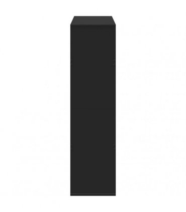 vidaXL Room Divider Black 100x33x125,5 cm Engineered Wood