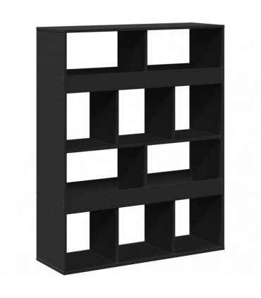 vidaXL Room Divider Black 100x33x125,5 cm Engineered Wood