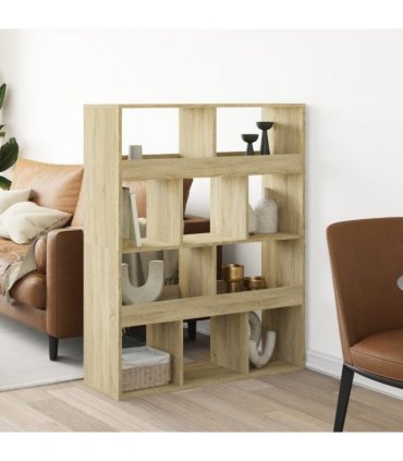 vidaXL Room Divider Sonoma Oak 100x33x125,5 cm Engineered Wood