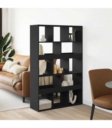 vidaXL Room Divider Black 100x33x156,5 cm Engineered Wood