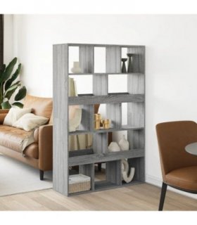 vidaXL Room Divider Grey Sonoma 100x33x156,5 cm Engineered Wood