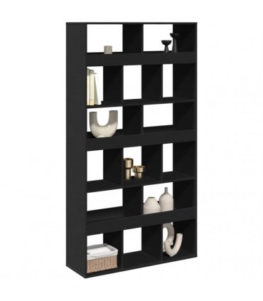 vidaXL Room Divider Black 100x33x187,5 cm Engineered Wood