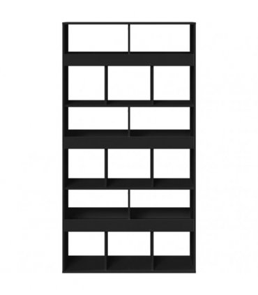 vidaXL Room Divider Black 100x33x187,5 cm Engineered Wood