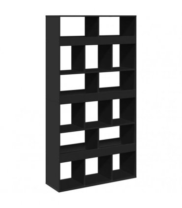 vidaXL Room Divider Black 100x33x187,5 cm Engineered Wood