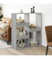 vidaXL Room Divider Grey Sonoma 100x33x115 cm Engineered Wood