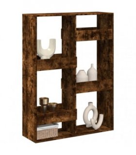 vidaXL Room Divider Smoked Oak100x33x135 cm Engineered Wood