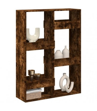 vidaXL Room Divider Smoked Oak100x33x135 cm Engineered Wood