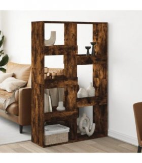 vidaXL Room Divider Smoked Oak100x33x155,5 cm Engineered Wood