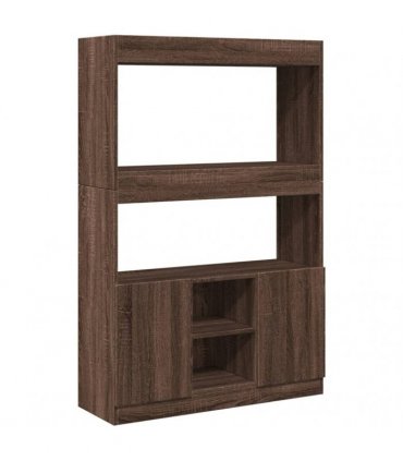 vidaXL Highboard Brown Oak 92x33x140 cm Engineered Wood