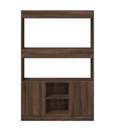 vidaXL Highboard Brown Oak 92x33x140 cm Engineered Wood