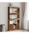 vidaXL Highboard Old Wood 92x33x180 cm Engineered Wood