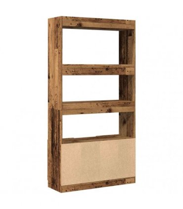 vidaXL Highboard Old Wood 92x33x180 cm Engineered Wood