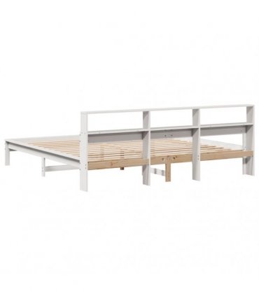 vidaXL Bed Frame without Mattress White 180x200 cm Solid Wood Pine