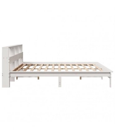 vidaXL Bed Frame without Mattress White 180x200 cm Solid Wood Pine