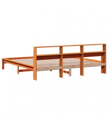 vidaXL Bed Frame without Mattress Wax Brown 180x200 cm Solid Wood Pine