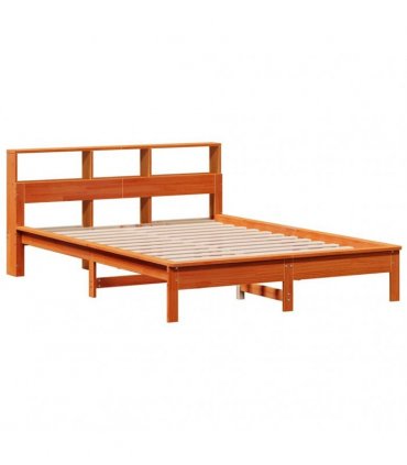 vidaXL Bed Frame without Mattress Wax Brown 150x200 cm Solid Wood Pine