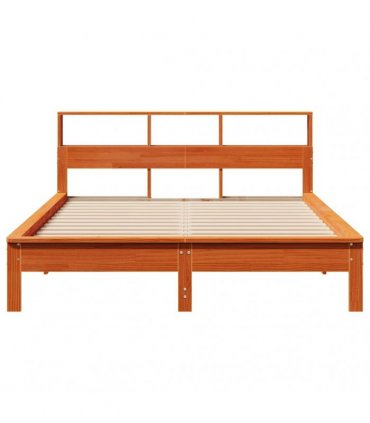 vidaXL Bed Frame without Mattress Wax Brown 140x200 cm Solid Wood Pine