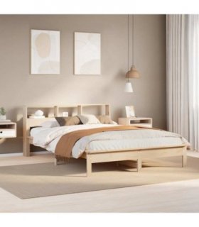 vidaXL Bed Frame without Mattress 135x190 cm Solid Wood Pine