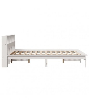 vidaXL Bed Frame without Mattress White 135x190 cm Solid Wood Pine
