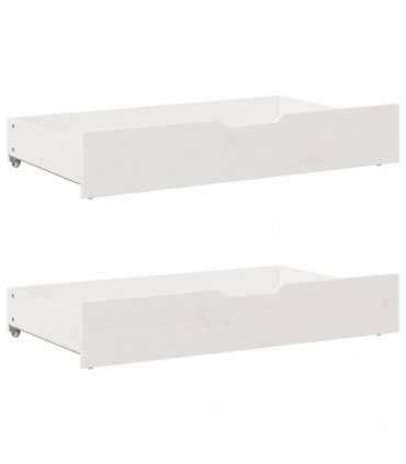 vidaXL Bookcase Bed without Mattress White 140x200 cm Solid Wood Pine