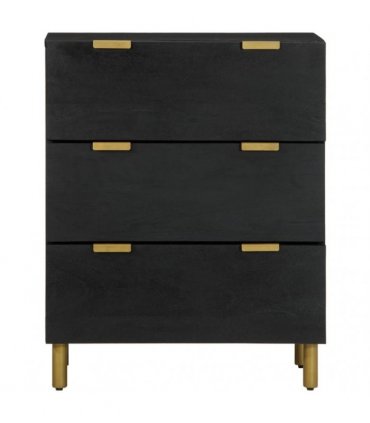 vidaXL Sideboards 2 pcs Black 60x33x75 cm Engineered Wood