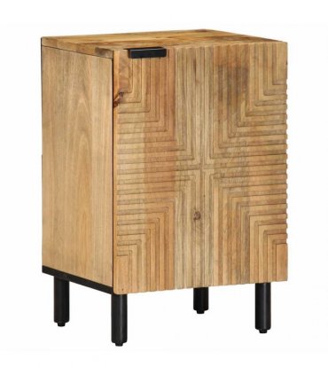 vidaXL 5 Piece Bathroom Furniture Set Brown Solid Wood Mango