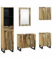 vidaXL Bathroom Furniture Set 5 pcs Natural Engineered Wood