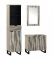 vidaXL Bathroom Furniture Set 3 pcs White Engineered Wood