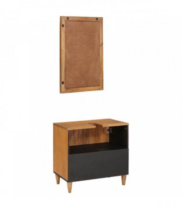vidaXL Bathroom Furniture Set 2 pcs Brown Engineered Wood