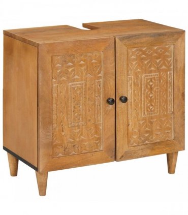 vidaXL Bathroom Furniture Set 3 pcs Brown Engineered Wood