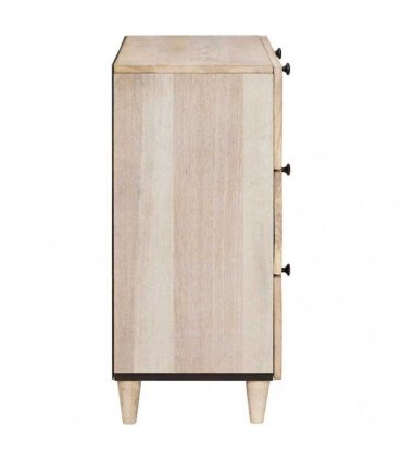 vidaXL Sideboard 2 pcs 120 x 33.5 x 75 cm Solid mango wood White