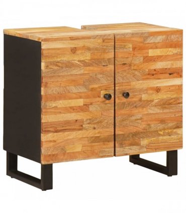 vidaXL Bathroom Sets 5 pcs Natural Solid Mango Wood