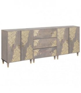 vidaXL Bathroom Cabinet Set 3 pcs 180 x 33 x 75 cm Solid Mango Wood